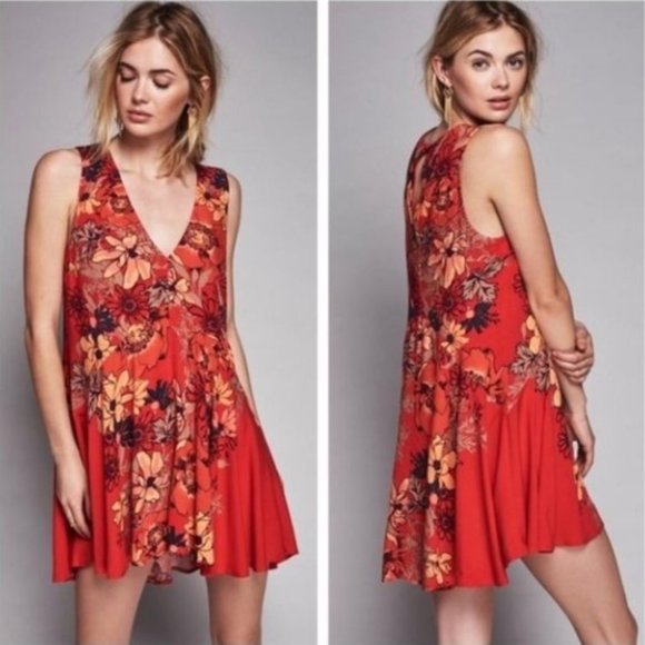 Free People Backyard Tunic casual floral dress NWOT 🎈HOST PICK🎈 - Picture 9 of 9